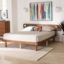 Baxton Studio Bed Mid Century Modern Wayfair